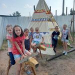 В Ербогачёне создана детская площадка для проведения мероприятий: обустроены русская и эвенкийская зоны «ЧУМ»ового игрограда»